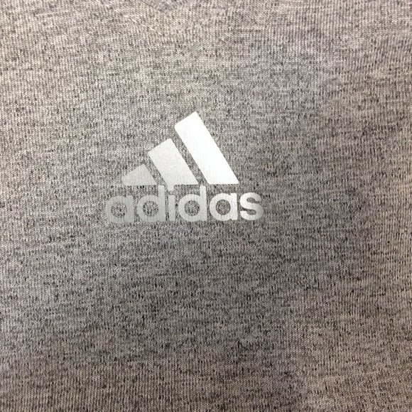 Adidas Activewear Top Women's Large Fitted Gray - Picture 3 of 8
